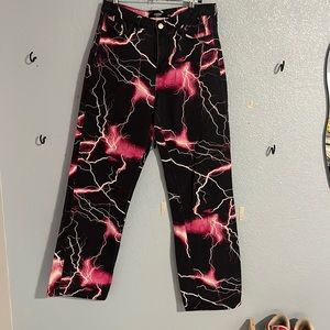 Jaded London Pink Lighting Jeans. (Rare)